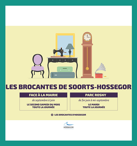 La brocante du centre-ville d'Hossegor