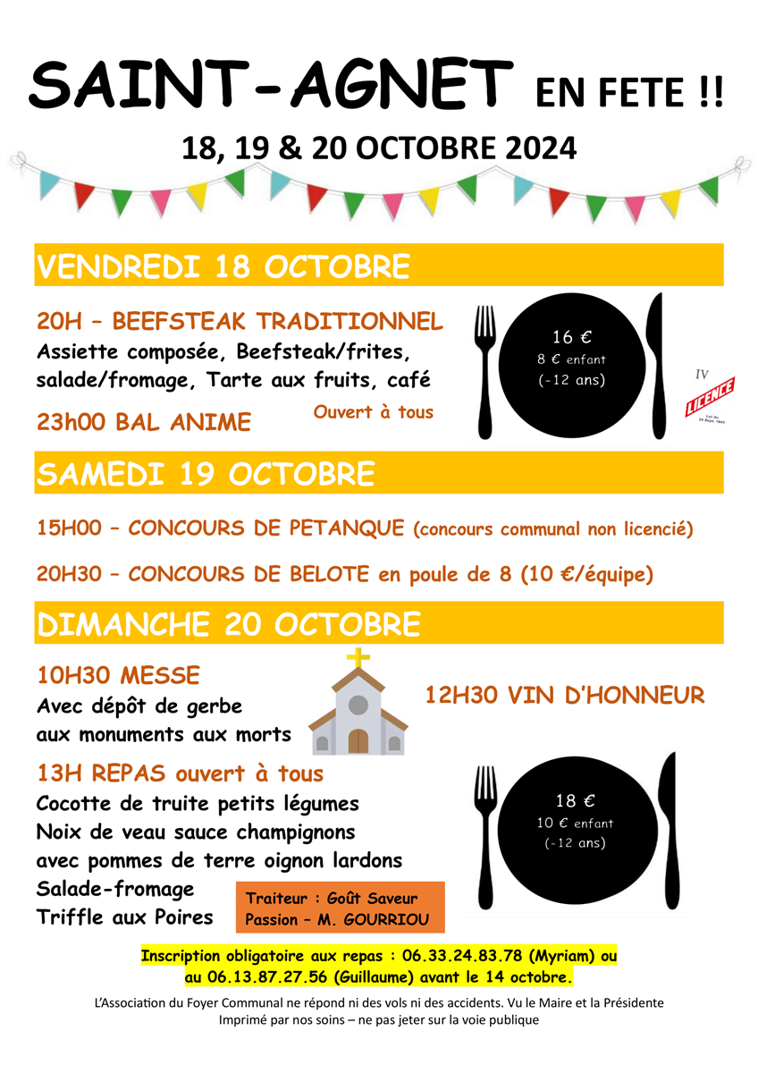 Fêtes de Saint-Agnet