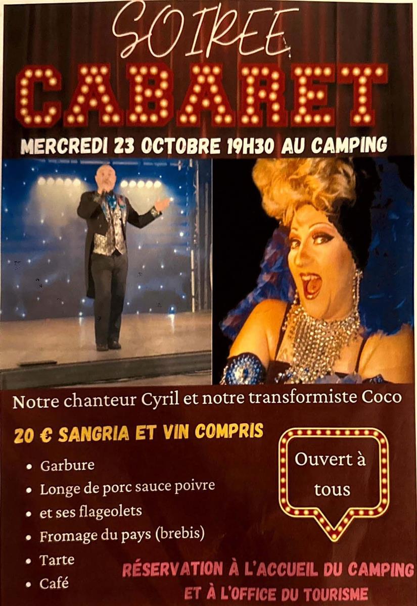 Soirée cabaret au Camping des Sources à Eugéni ...