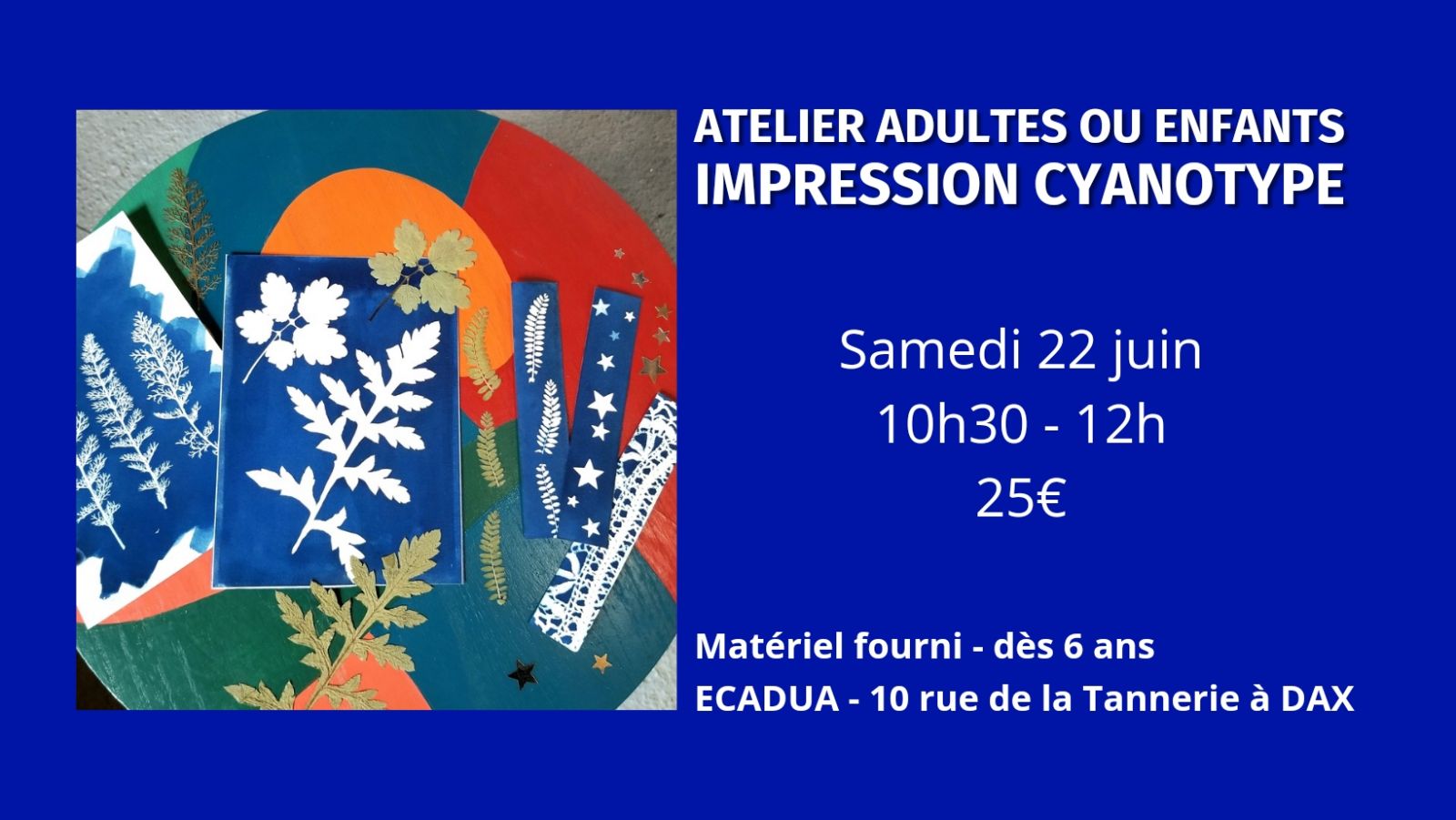 Atelier Cyanotype (impression solaire) / Adult ...