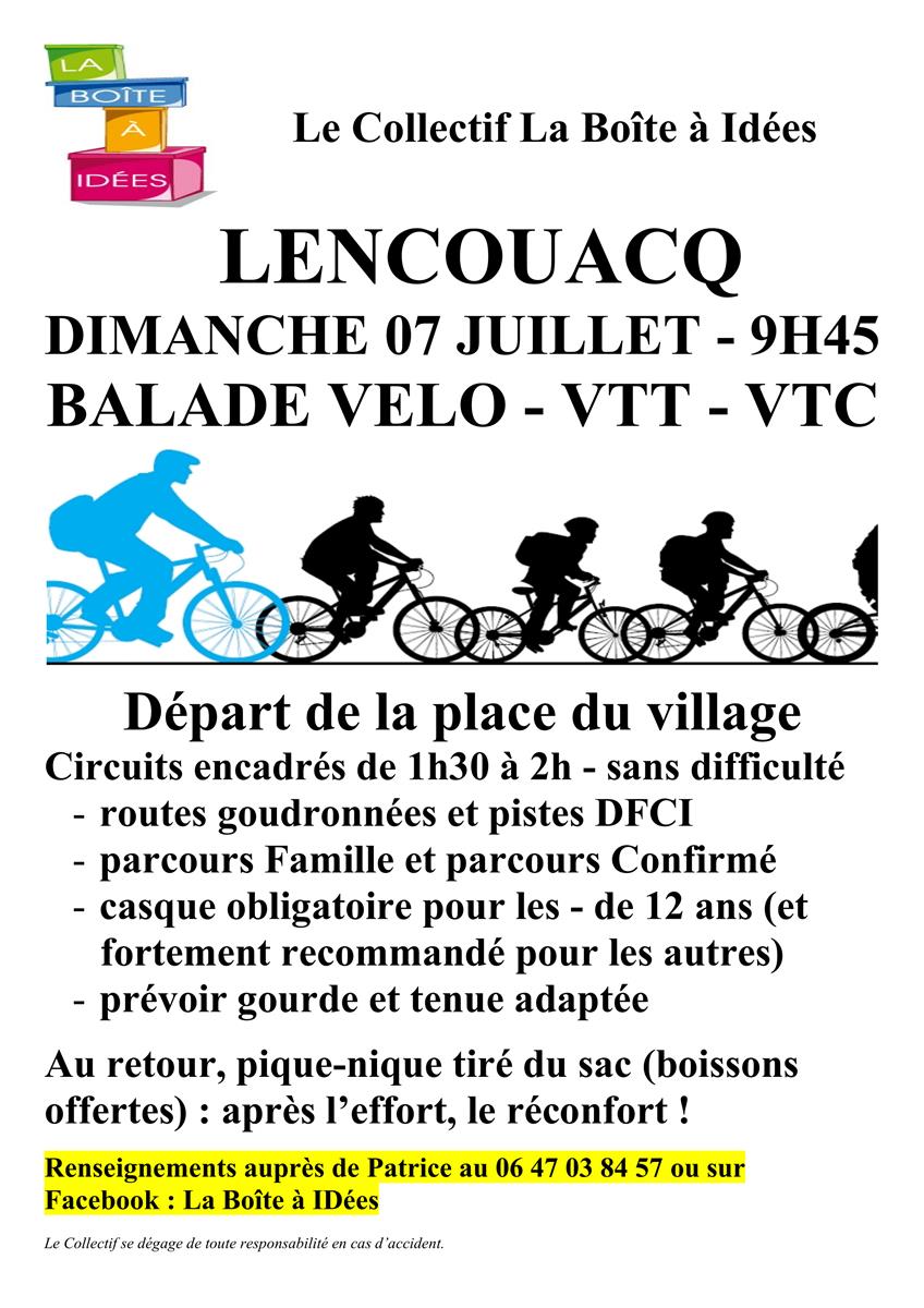 Balade Vélo - VTT - VTC