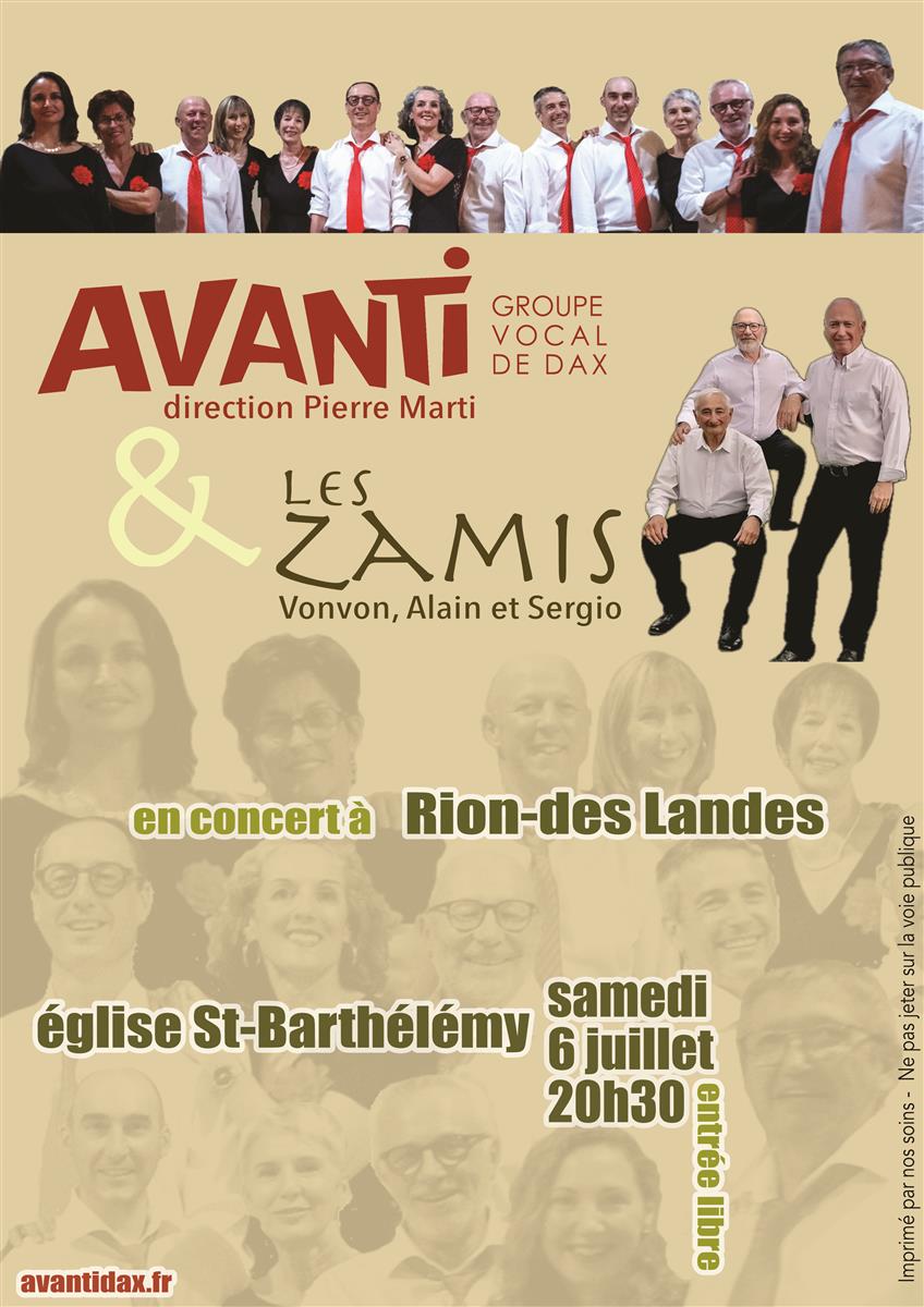 Concert : Avanti & Les Zamis