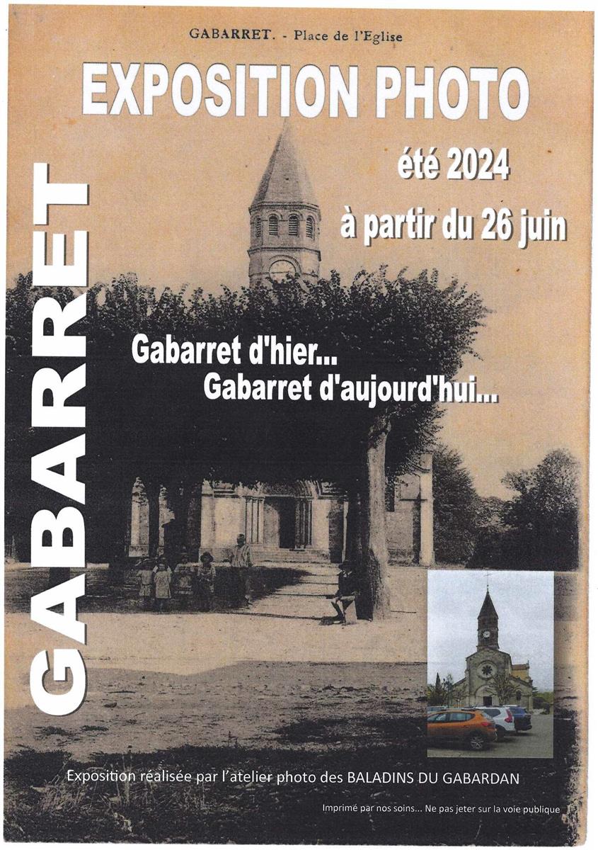 Exposition photos : Gabarret d'hier... Gabarre ...