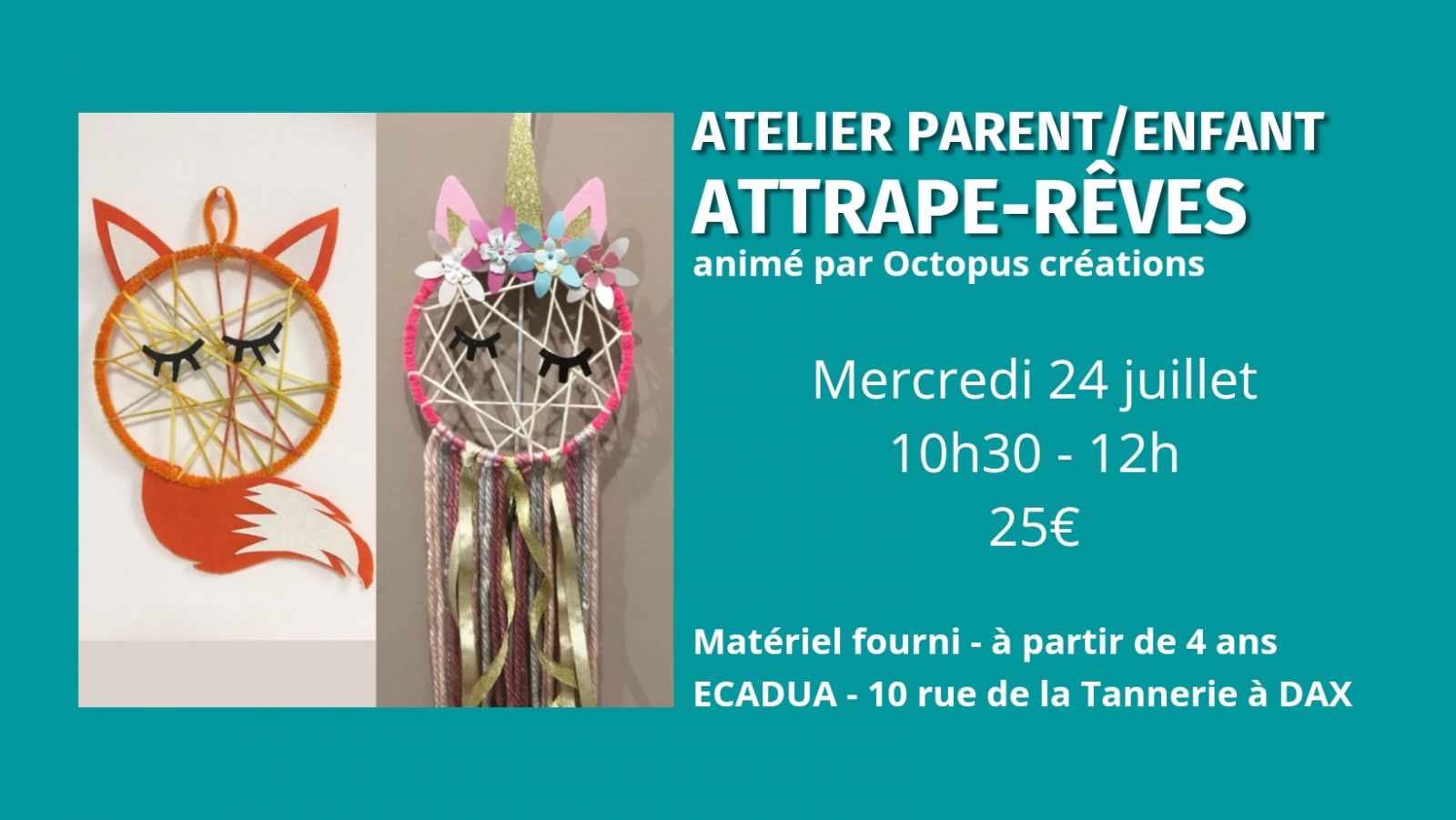 Atelier créatif Attrape-rêves en duo parent/enfant