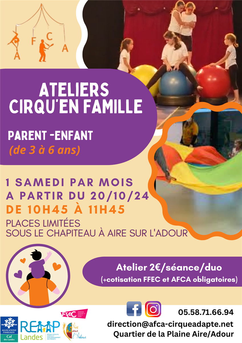 Atelier cirqu'en Familles - Parent/enfant