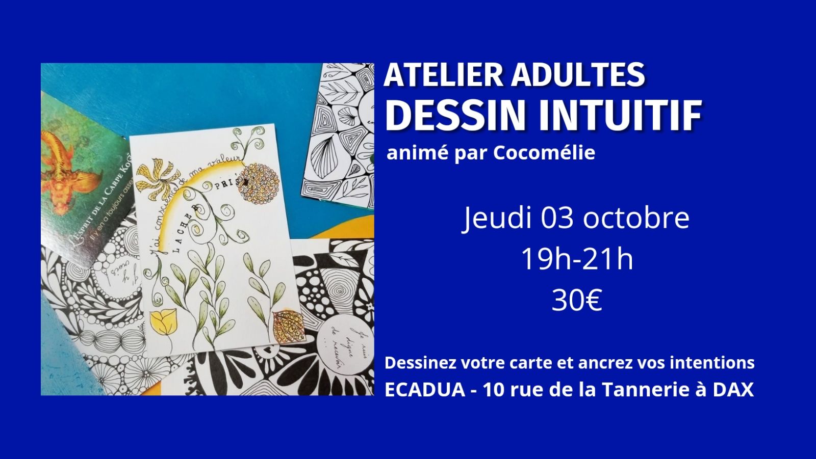 Atelier créatif Dessin intuitif / Adultes