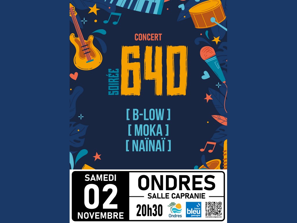 Concerts 640 - Crédit: visuel affiche 640 capranie v2 | CC BY-NC-ND 4.0