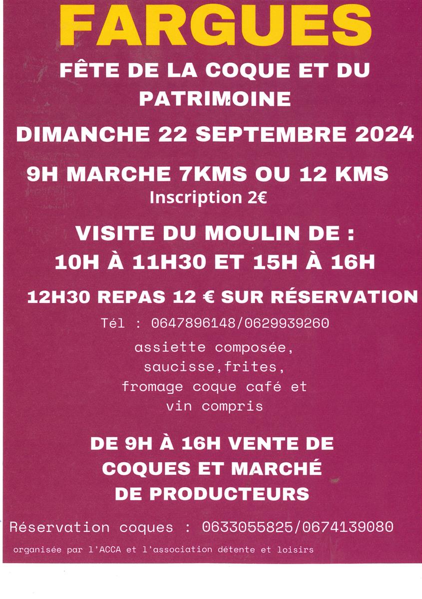 Fête de la Coque et du patrimoine