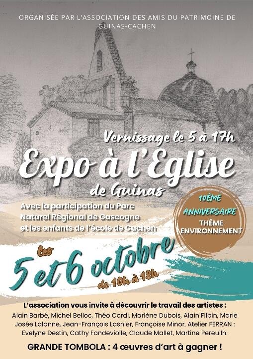 Exposition à l'Eglise de Guinas