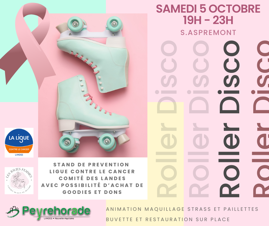 Soirée "Roller disco" - Octobre rose