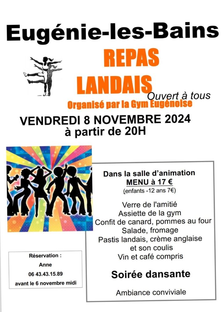 Repas dansant de la gym