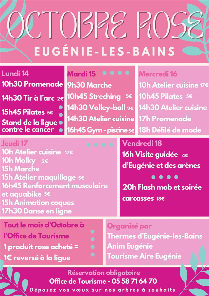 Semaine octobre rose à Eugénie les Bains