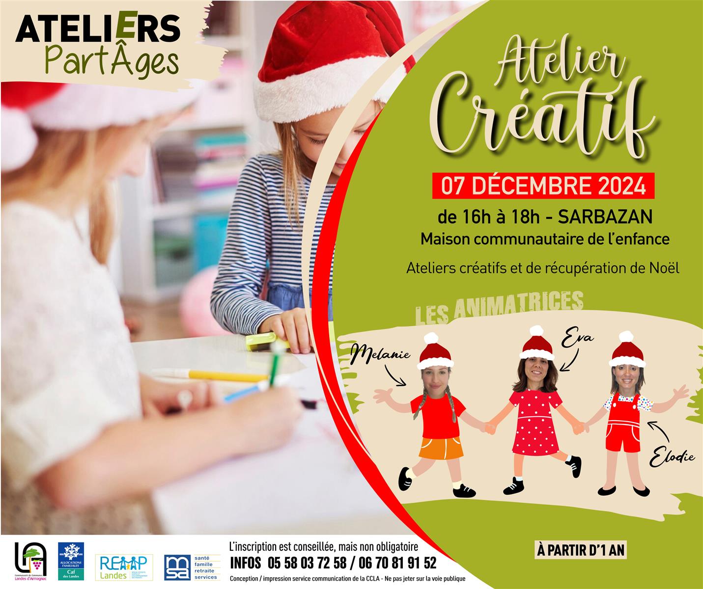 Ateliers Part'âges : Atelier créatif de Noël