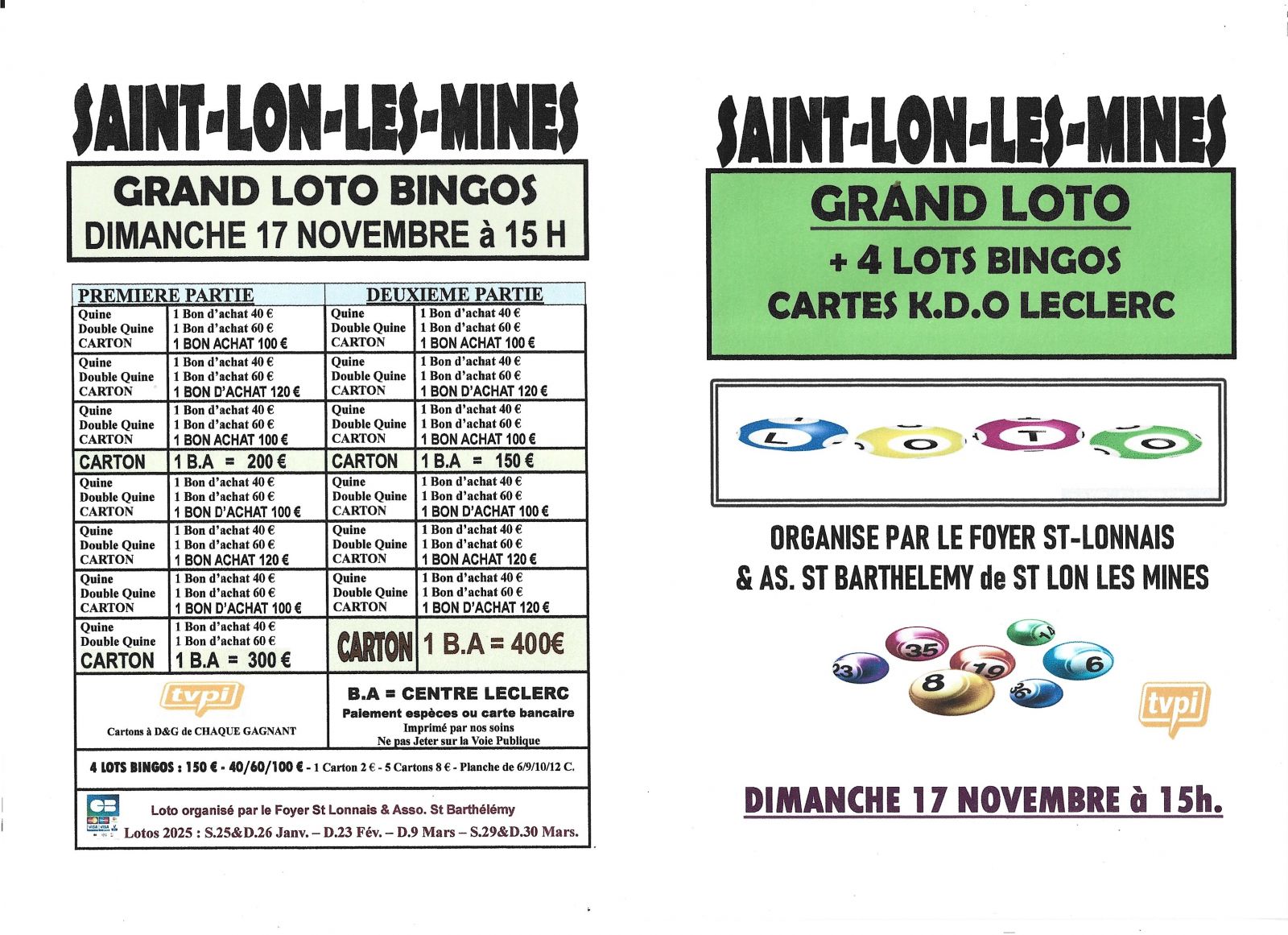 GRAND LOTO BINGOS