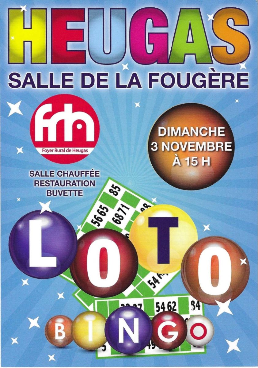 LOTO BINGO À HEUGAS - 15 HEURES