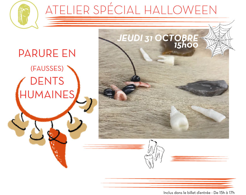 Atelier spécial Halloween - Crédit: Préhistosite | CC BY-NC-ND 4.0