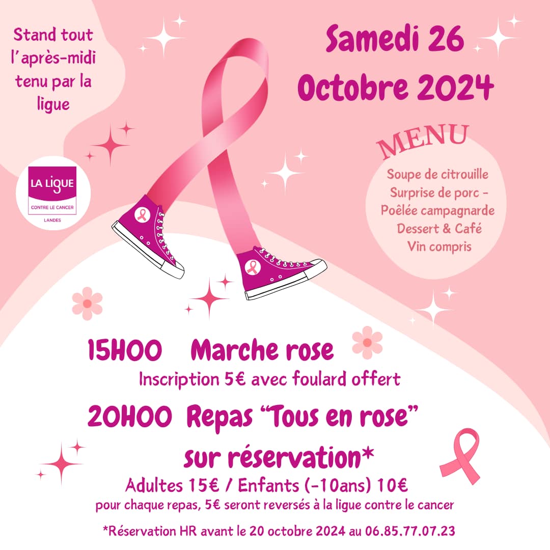 Marche Rose et Repas