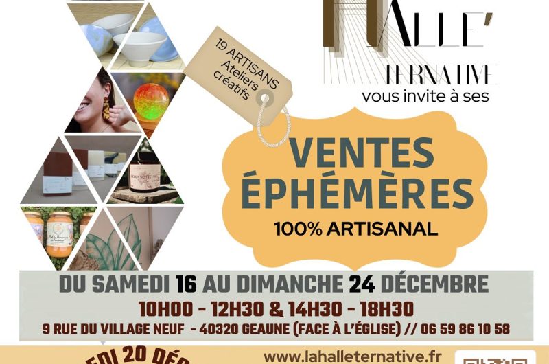 Boutique éphémère de créateurs la Halle'ternative