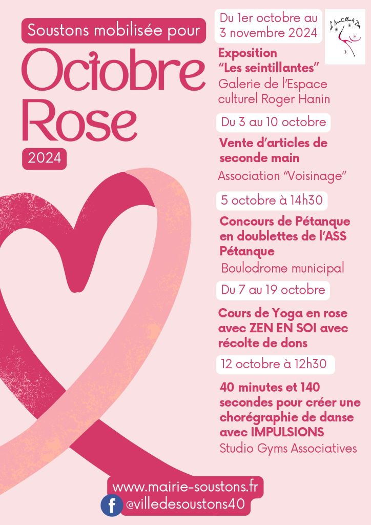 Soustons mobilisée pour Octobre Rose