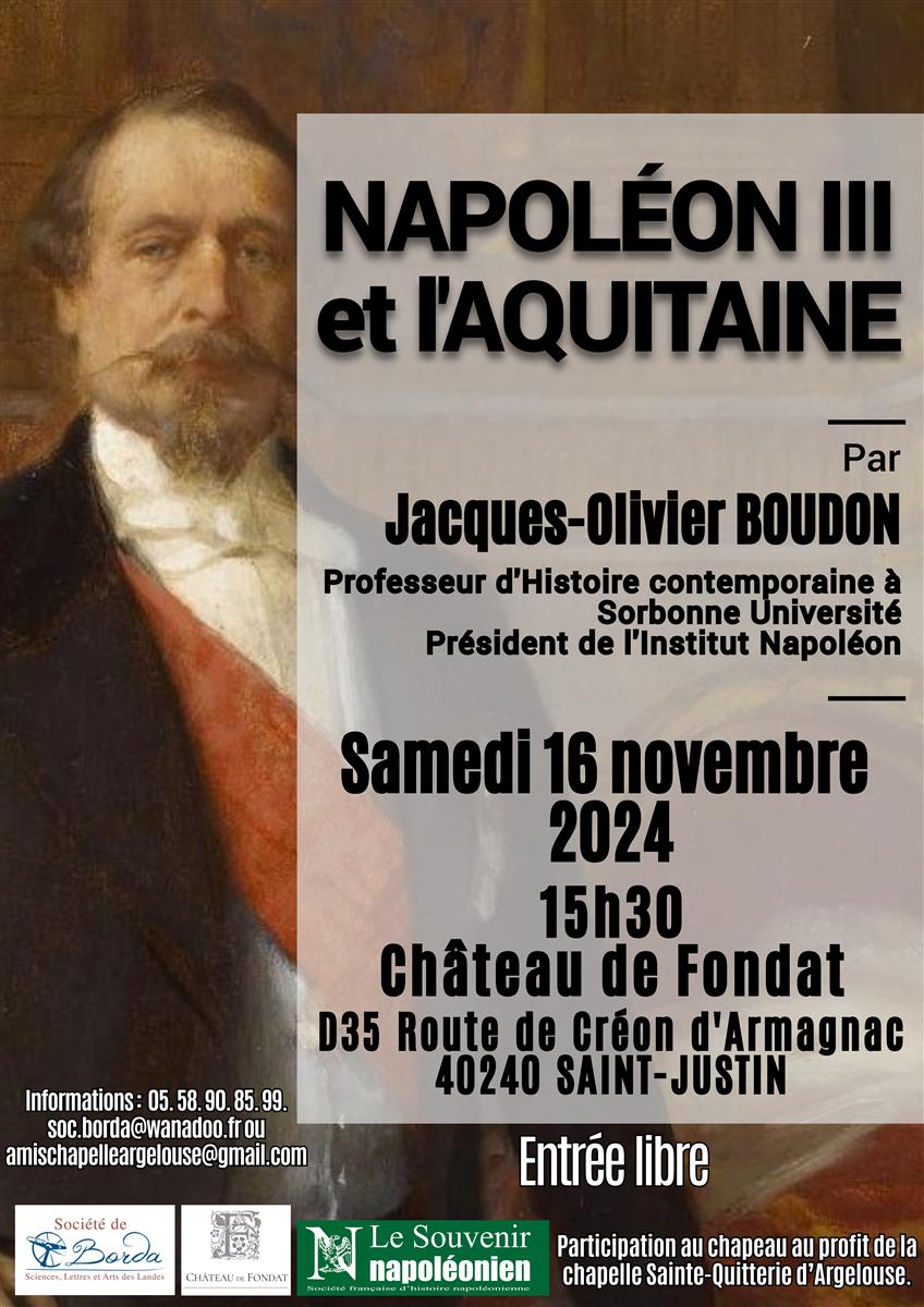 Conférence : Napoléon III & l'Aquitaine