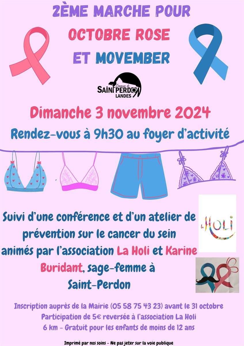 2 ème marche pour octobre rose et movember