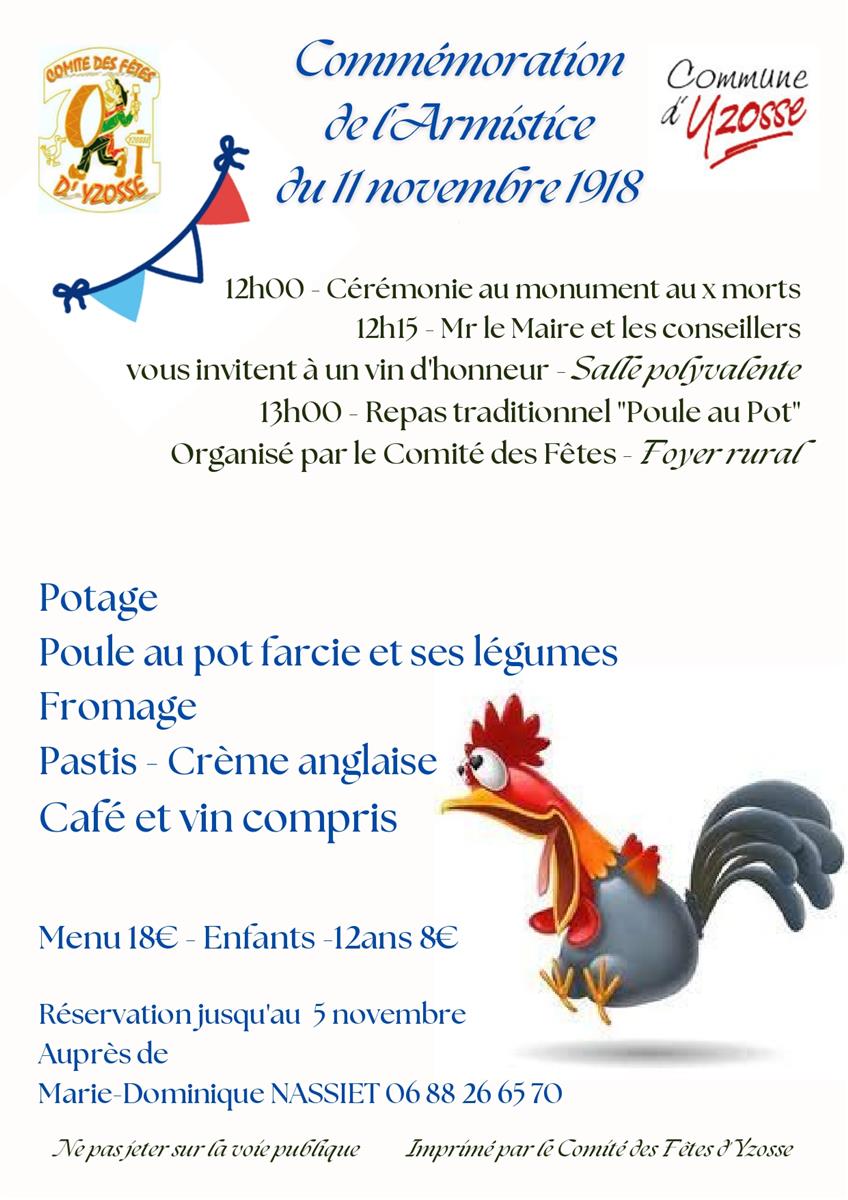 Repas traditionnel "Poule au pot"