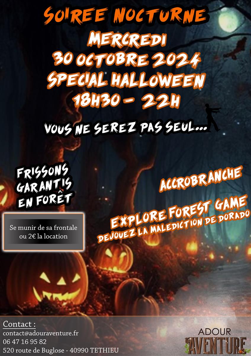 Soirée nocturne spécial Halloween