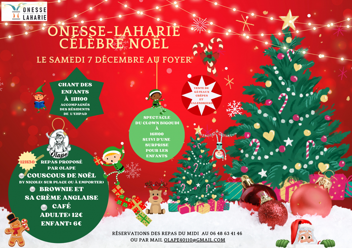 Fête de Noël à Onesse-Laharie