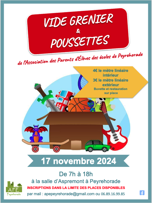 Vide grenier et vide poussette