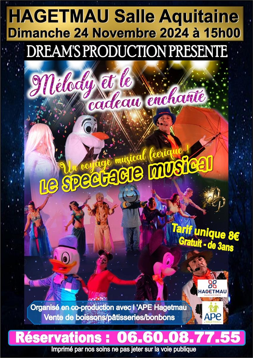 Spectacle Musical : "Mélody et le cadeau enchanté"