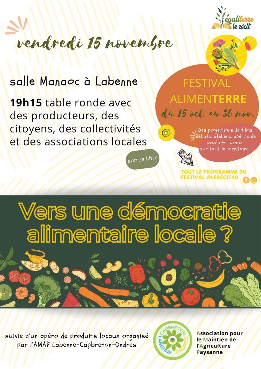 Table ronde vers une démocratie alimentaire lo ...