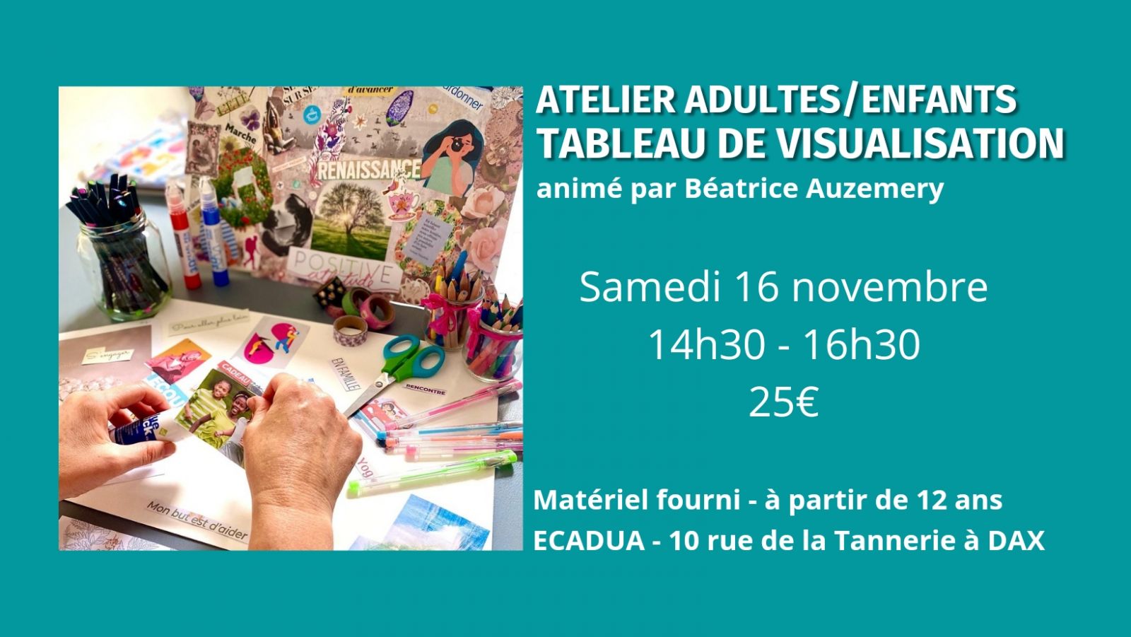 Atelier Tableau de visualisation (vision board)