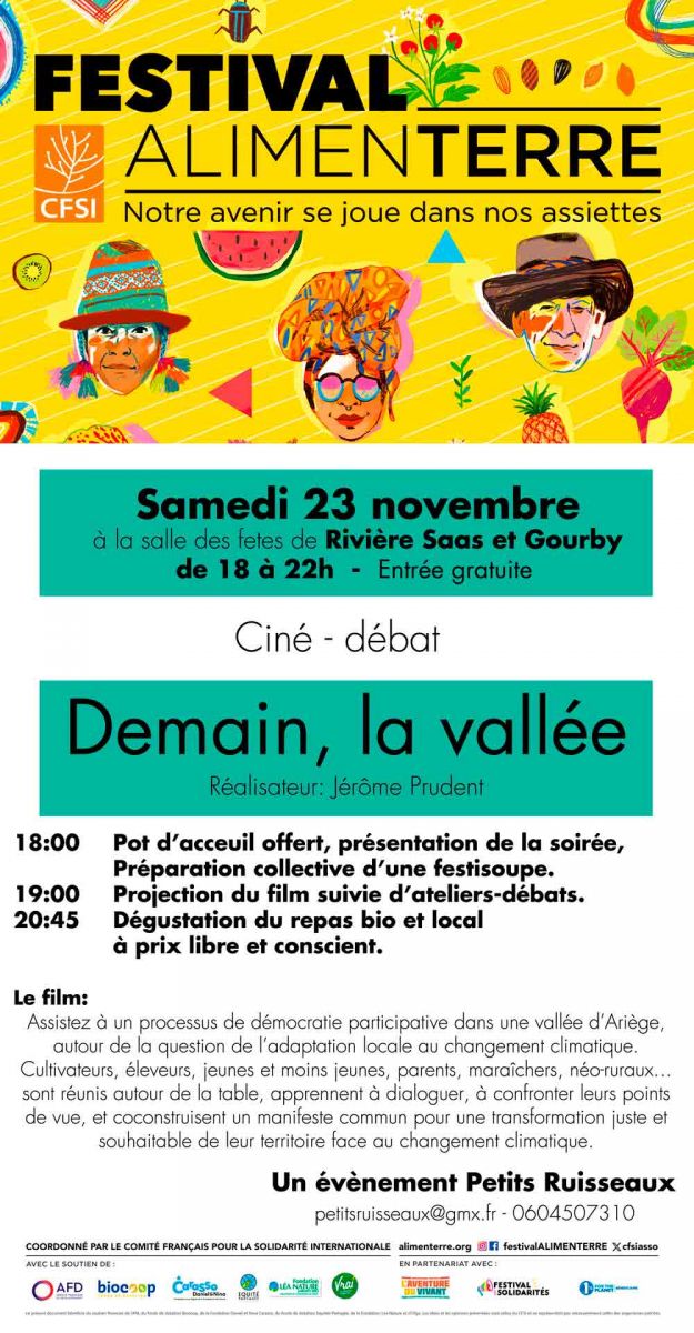 Projection du documentaire "Demain, la vallée" ...