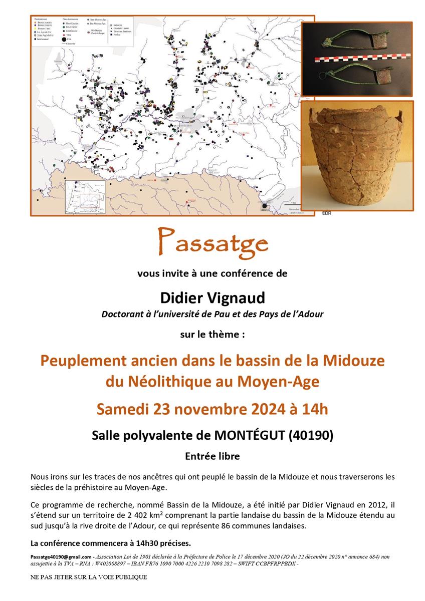 Conférence : Peuplement ancien dans le bassin  ...