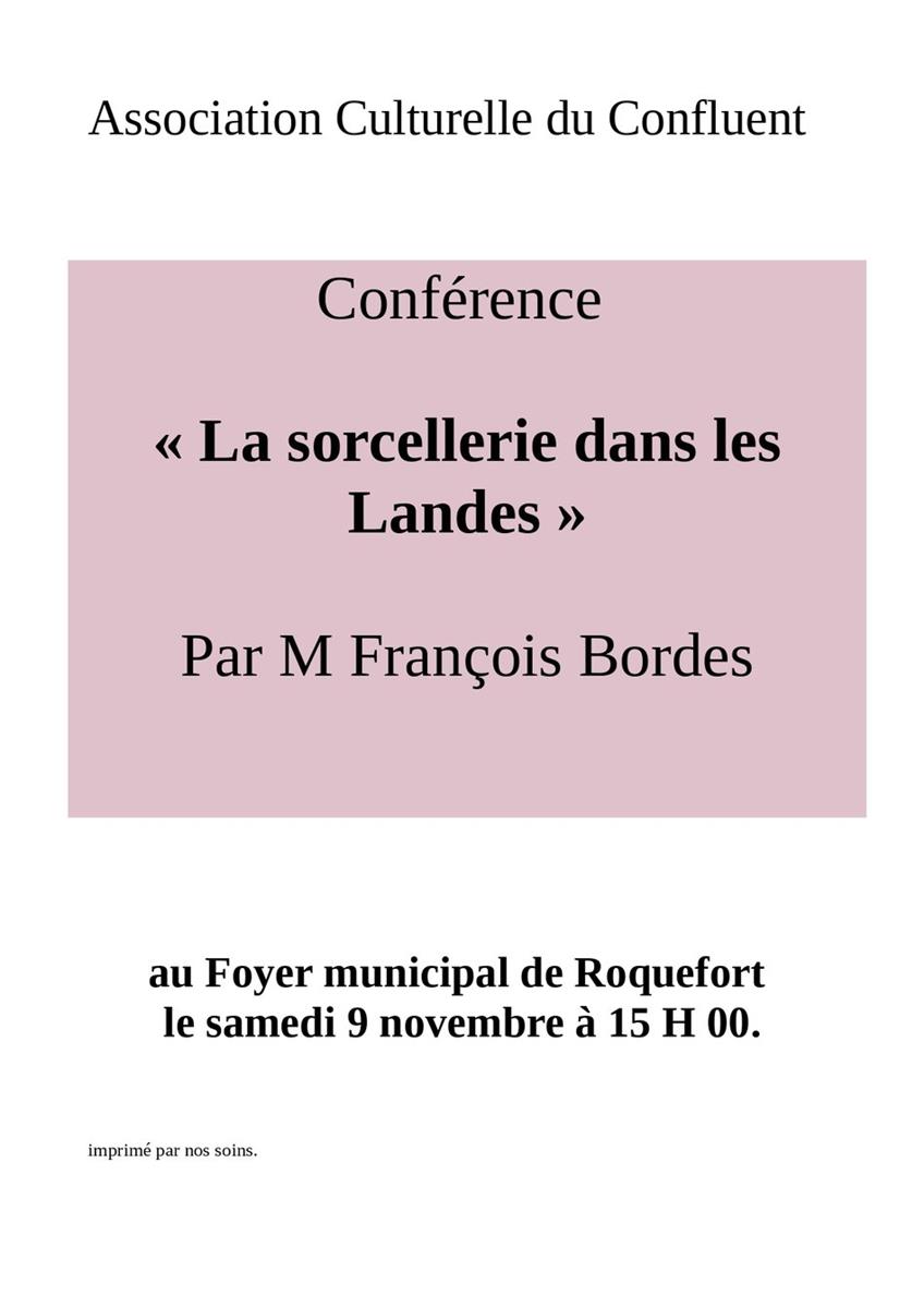 Conférence : La sorcellerie dans les Landes