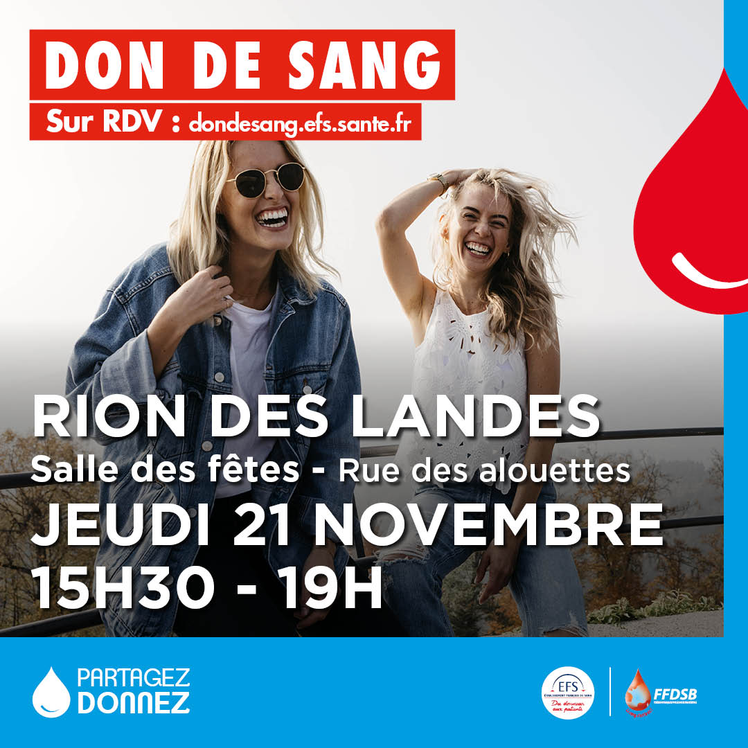 Don du sang- Rion des Landes