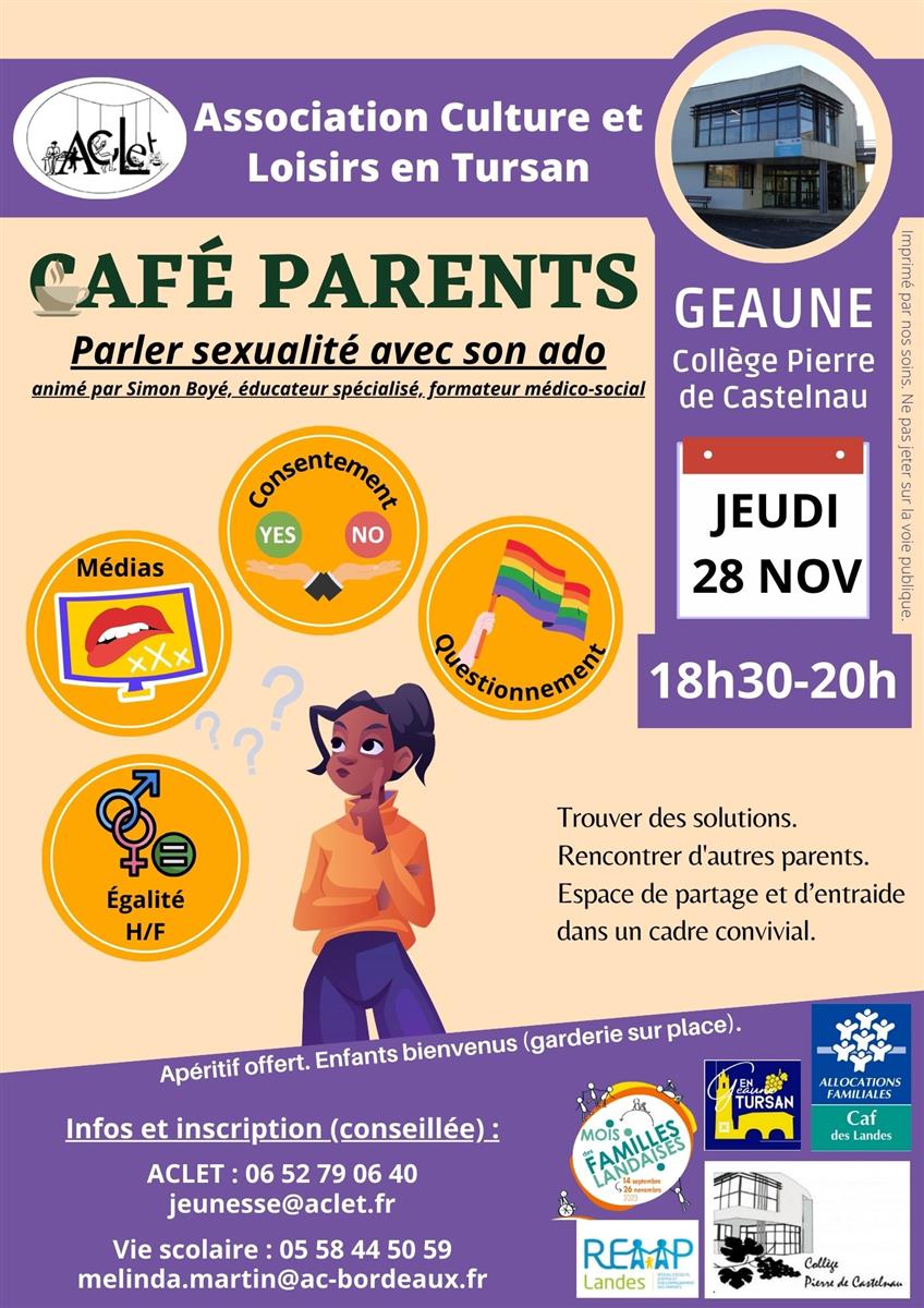 Café parents : Parler sexualité avec son ado