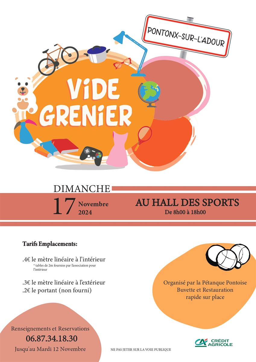 Vide grenier de la pétanque