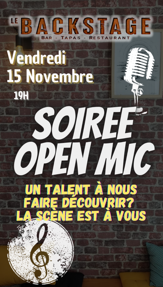 OPEN MIC/ Scène ouverte au Backstage