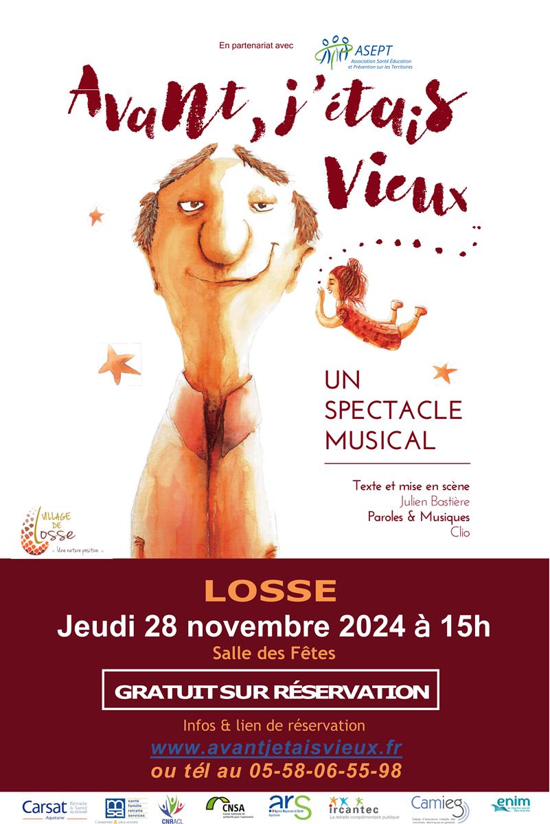 Spectacle musical : Avant, j'étais vieux