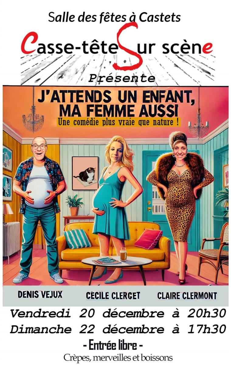 Théâtre "J'attends un enfant, ma femme aussi"