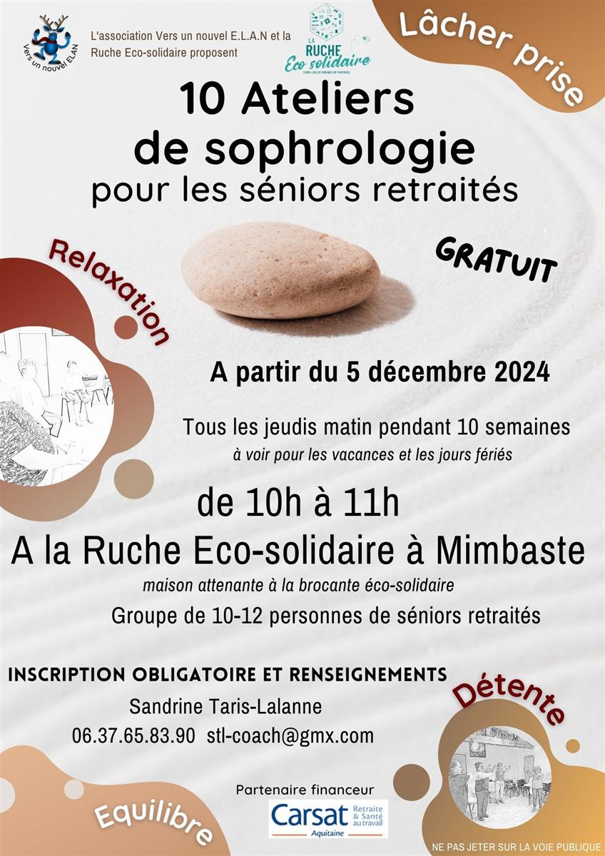 Atelier sophrologie - Séniors retraités