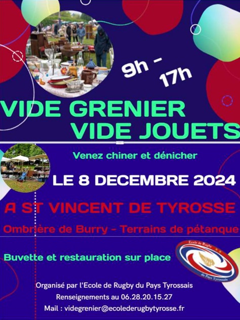 Vide grenier de l'école de rugby