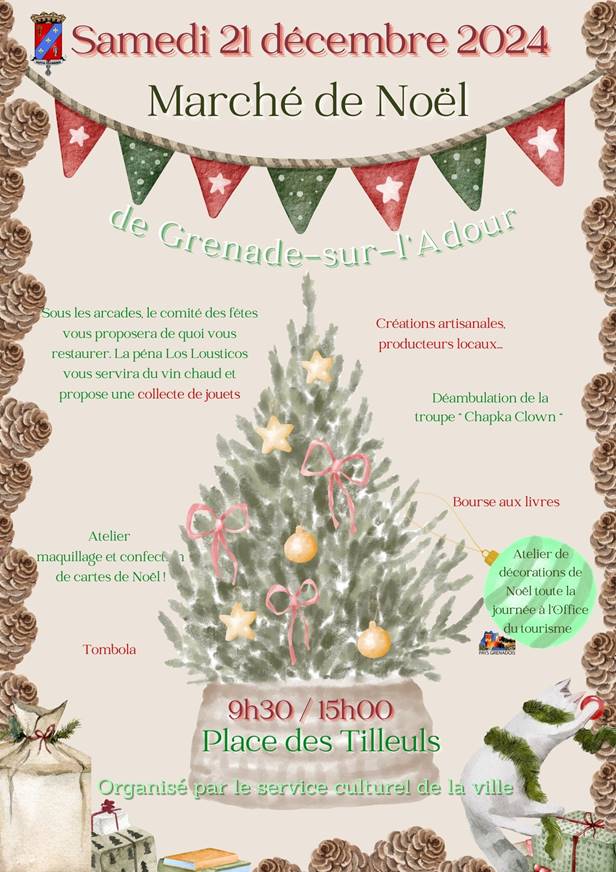 Marché de Noël de Grenade sur l'Adour