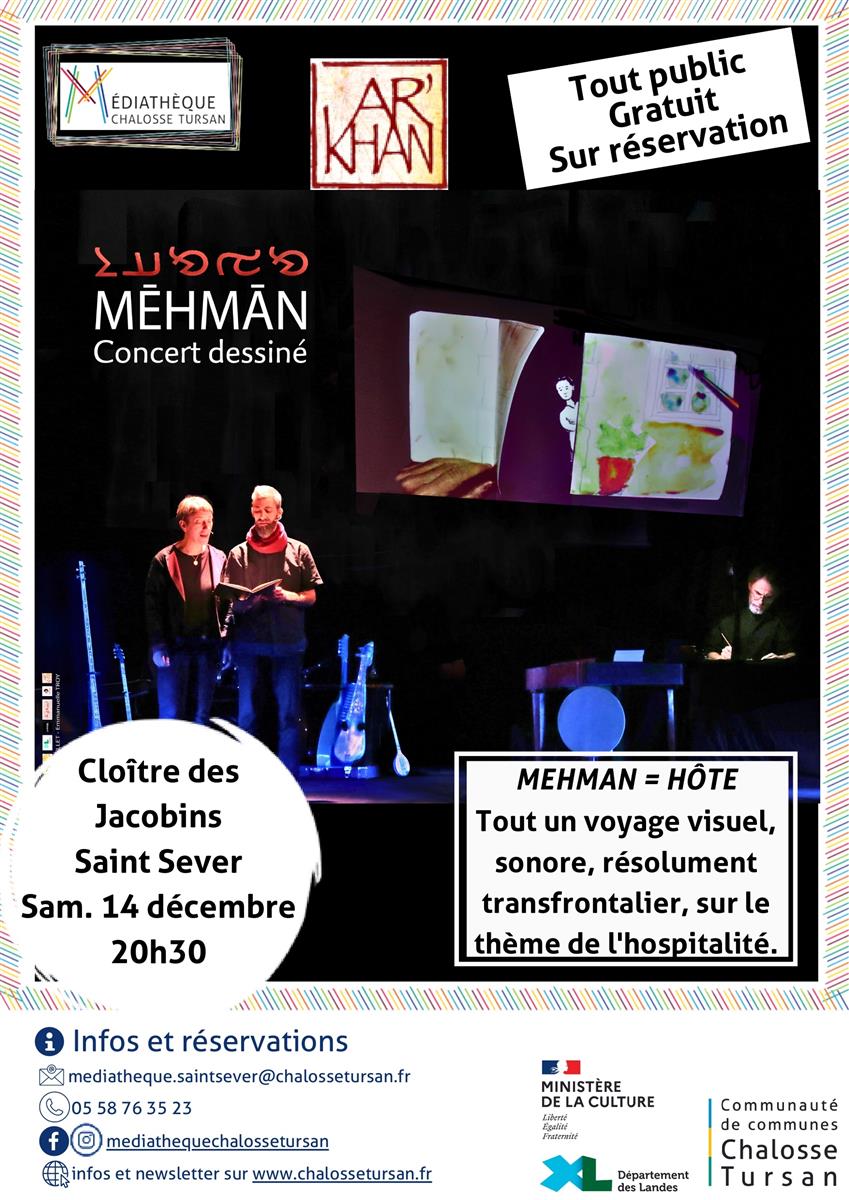 Concert-dessiné « Mehman »