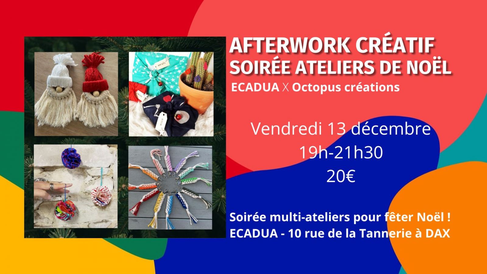 Afterwork créatif / Soirée ateliers de Noël