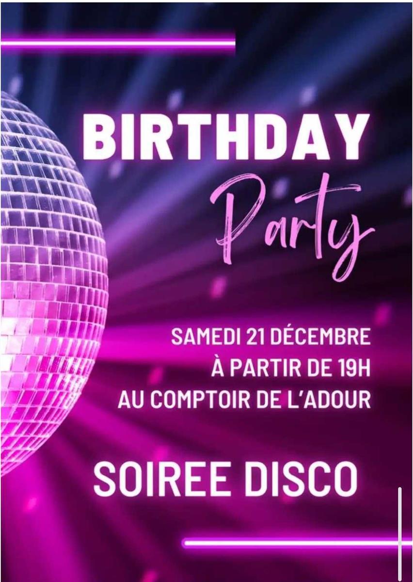 Soirée disco au Comptoir de l'Adour