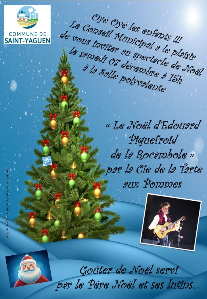 Spectacle de Noël : Le Noël d'Edouard Piquefro ...