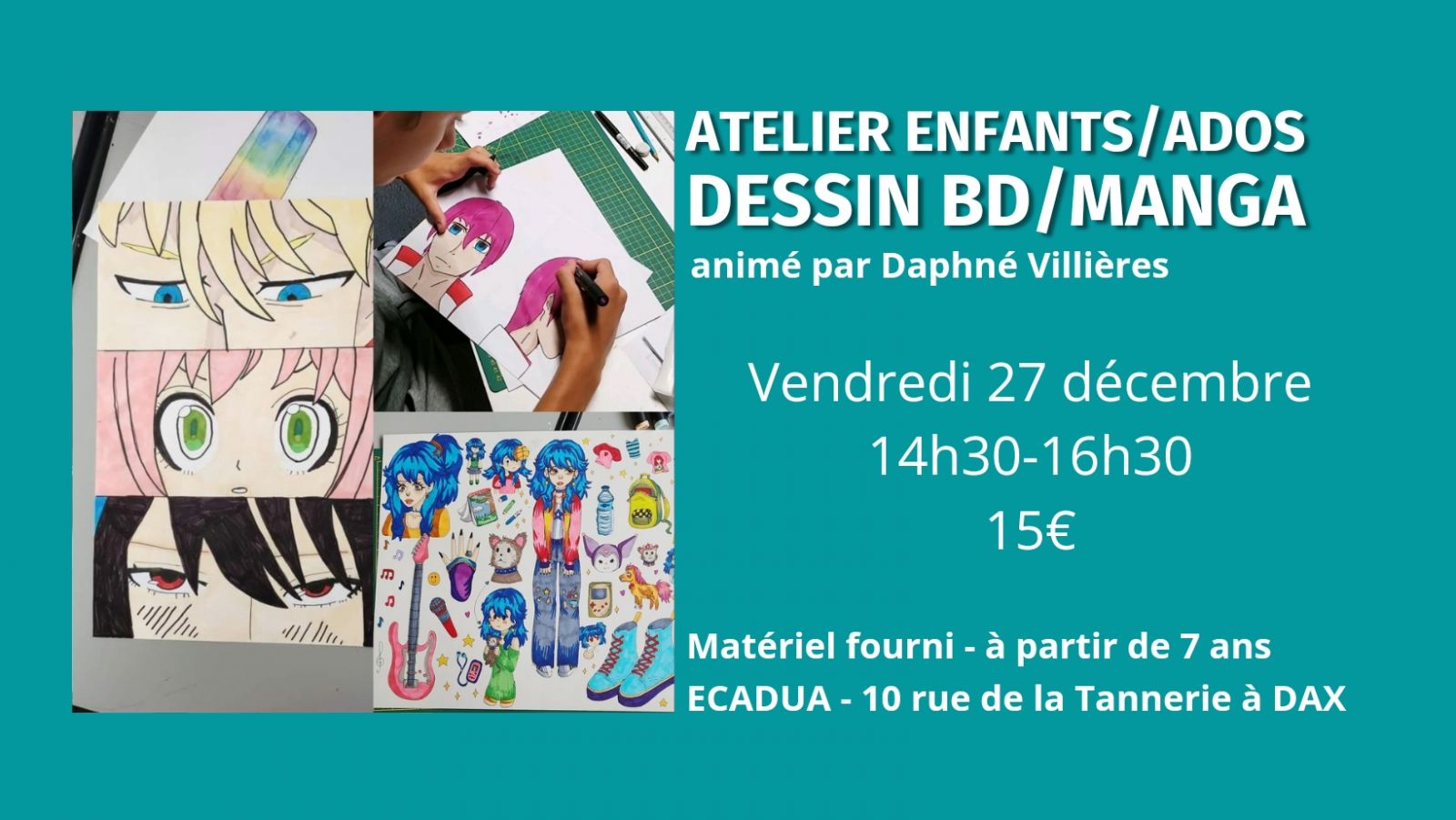 Atelier créatif Dessin BD Manga / enfants et ados