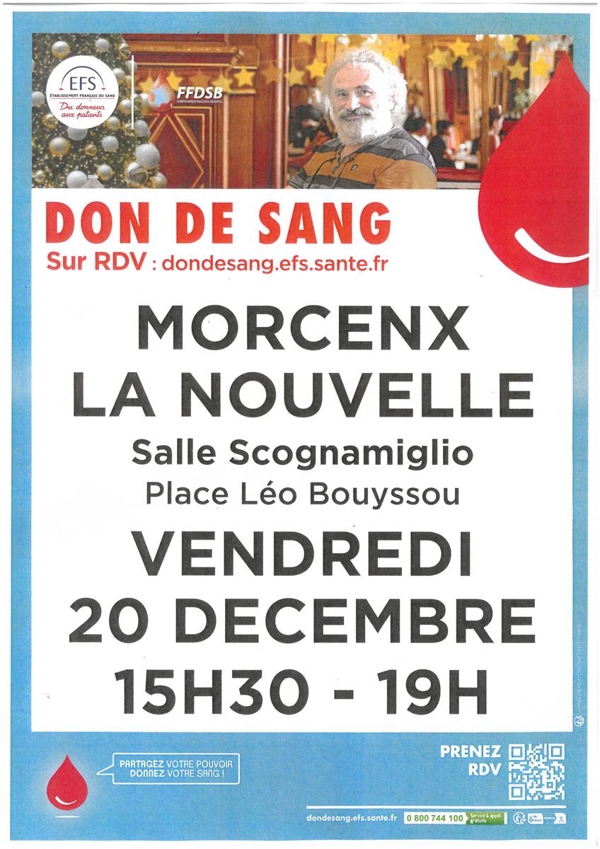 Don De Sang - Morcenx-la-Nouvelle